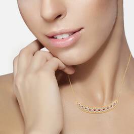 The I Love You Ruby Diamond Necklace 5291 0064 m model