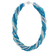 Blue Wave Torsade Necklace 10665 0013 a main