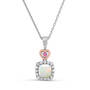 Sterling Silver Created Opal Pendant 11142 1459 a main