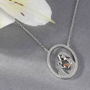 Mother Child Diamond Oval Pendant 11142 0758 m lifestyle