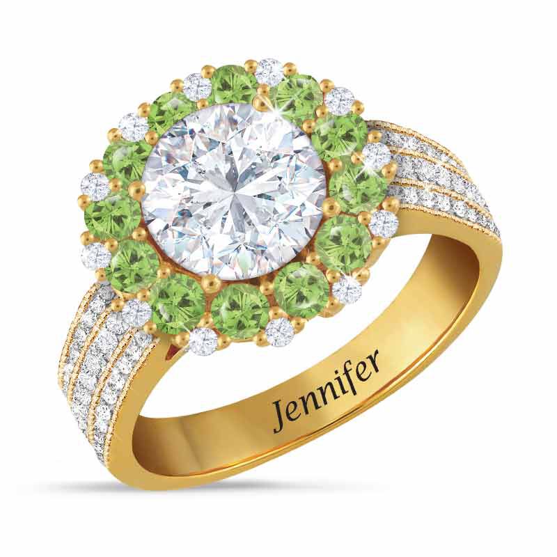 Birthstone Beauty Diamonisse Halo Ring 4924 001 3 8