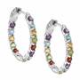 Endless Glamour Gemstone Hoop Earrings 2240 001 4 1