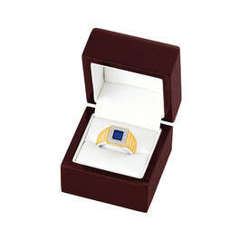 Blue Nova Mens Sapphire Ring 10521 0017 g gift box