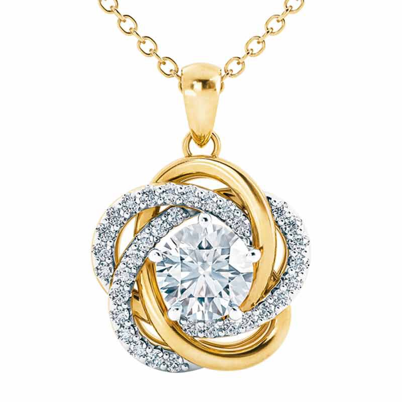 Perfectly Paired Love Knot Pendant with FREE Matching Earrings 4922 001 5 2