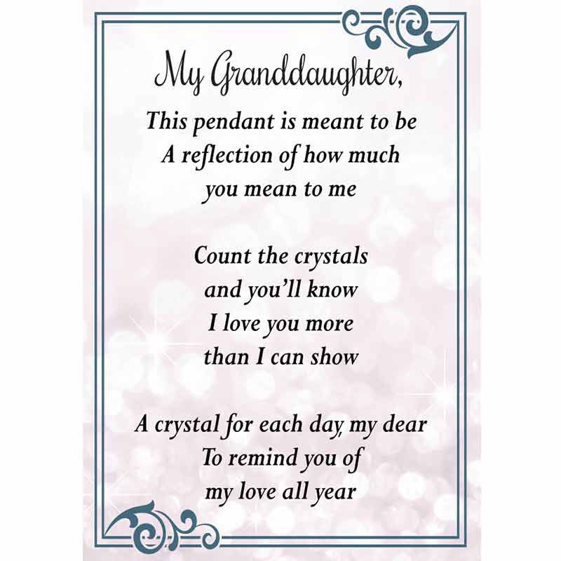 My Granddaughter Diamond Pendant 2828 001 4 3