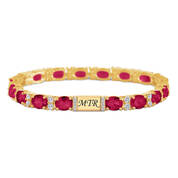 Birthstone & Diamond Tennis Bracelet 12017 0014 a main