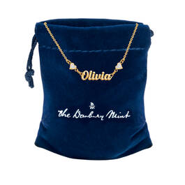 Personalized Child Diamond Name Necklace 4994 4234 e gift pouch