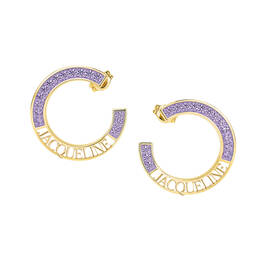 Custom Birthstone Hoops 11963 0010 f june