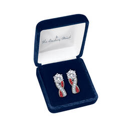 Birthstone Swirl Earrings 10115 0027 m open display
