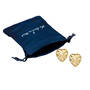 9kt Gold Heart Diamond Cut Studs 11556 0013 m gift pouch