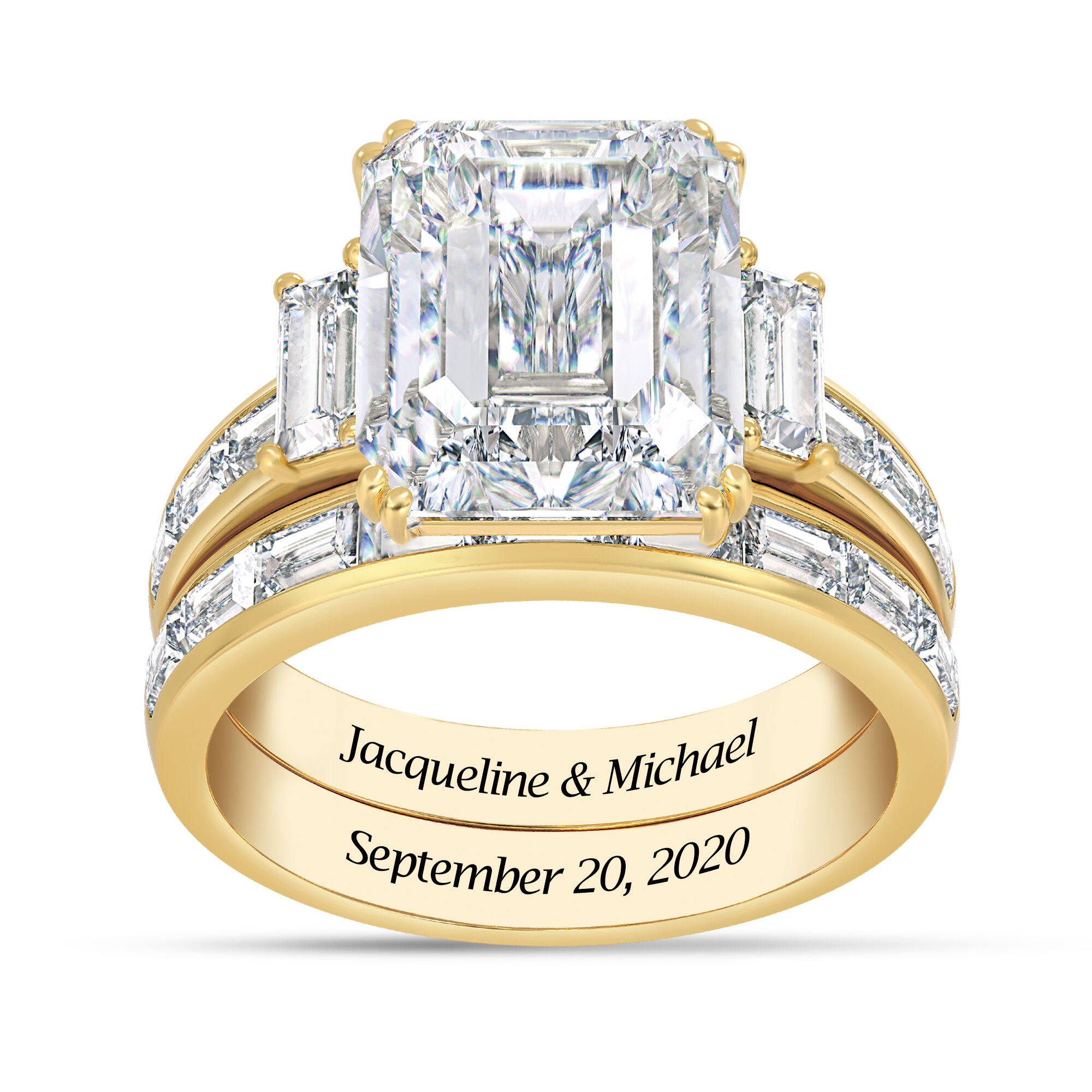 Personalized Then Now Forever Ring Set 10304 0010 a main