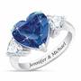 Birthstone Triple Heart Ring 1516 002 1 9