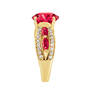 Ruby Red & Ravishing Personalized Ring, Ruby Red Ravishing Personalized Ring 10103 0021 c side angle