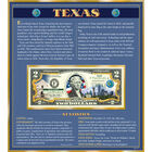 The United States Enhanced Two Dollar Bill Collection 6448 0031 a Texas