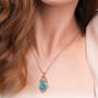Love Hope Joy Turquoise Copper Necklace 11198 0017 m model