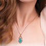 Love, Hope and Joy Turquoise & Copper Necklace, Love Hope Joy Turquoise Copper Necklace 11198 0017 m model