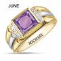 Birthstone Executive Ring 5434 001 3 7