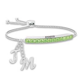 Personalized Birthstone Bolo Bracelet 1864 002 9 8