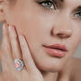 Blushing Beauty Trio Ring Set 11576 0019 m model