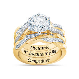 Birthstone Zodiac Ring Set 6740 0044 d april