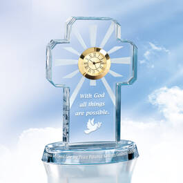 All Things Possible Crystal Clock 6655 0013 b clock