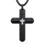 Black Ice Cross Pendant 10174 0017 b front