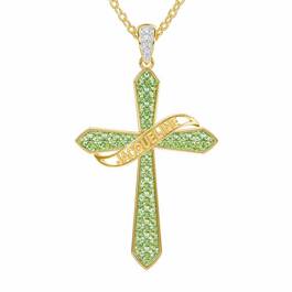 The Birthstone  Diamond Cross Necklace 6787 001 4 8