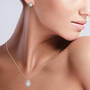 Drop of Elegance Diamond Pendant with Free Matching Earrings 12025 0014 m model