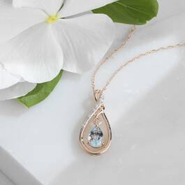 Serenity Aquamarine Diamond Pendant 11142 0527 c table