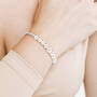 Pretty in Pearls Diamond-Cut Flex Bracelet, Pretty in Pearls Silver Flex Bracelet 11523 0013 m model