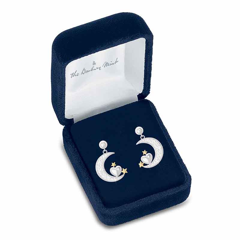 Granddaughter Diamond Moon Earrings 4507 003 4 2