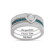 I Love You Diamond Ring Set 10901 0025 a main