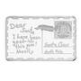 Christmas Postcard 2,000 Francs Silver Coin, Christmas Postcard 2024 11812 0195 b Reverse
