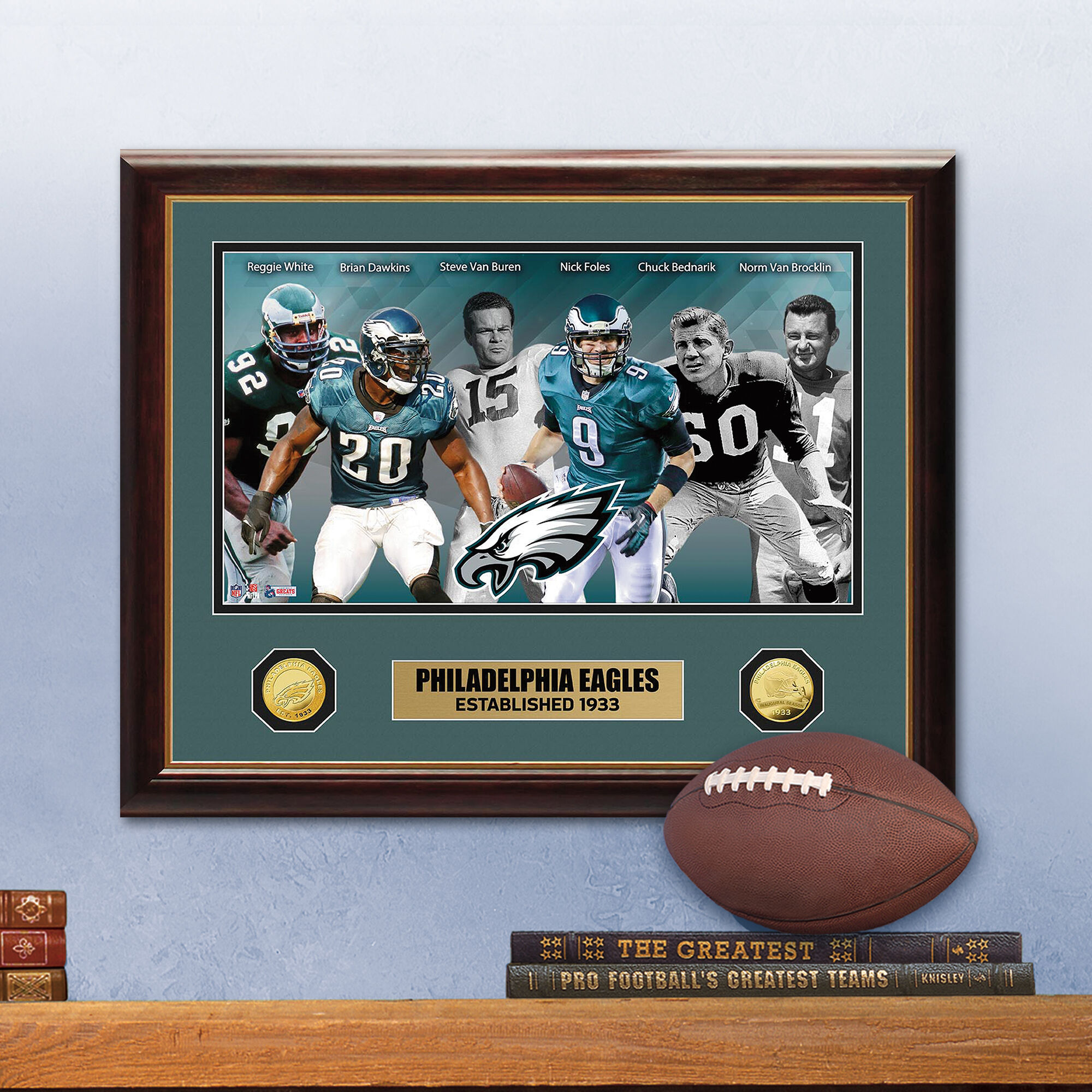 Philadelphia Eagles Legends Framed Commemorative