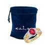 Personalized Birthstone & Diamond Harmony Ring, Birthstone & Diamond Harmony Ring 12354 0015 o giftpouch