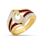 Personalized Birthstone Initial Ring 10566 0013 a main c