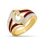 Personalized Birthstone Initial Ring 10566 0013 a main c