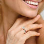 Birthstone Swirl Deluxe Comfort Ring 12031 0016 n model