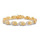 A Dozen Roses Birthstone  Diamond Bracelet 6684 001 8 13
