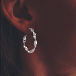 The Essential Silver Hoop Earring Set 11328 0010 m model