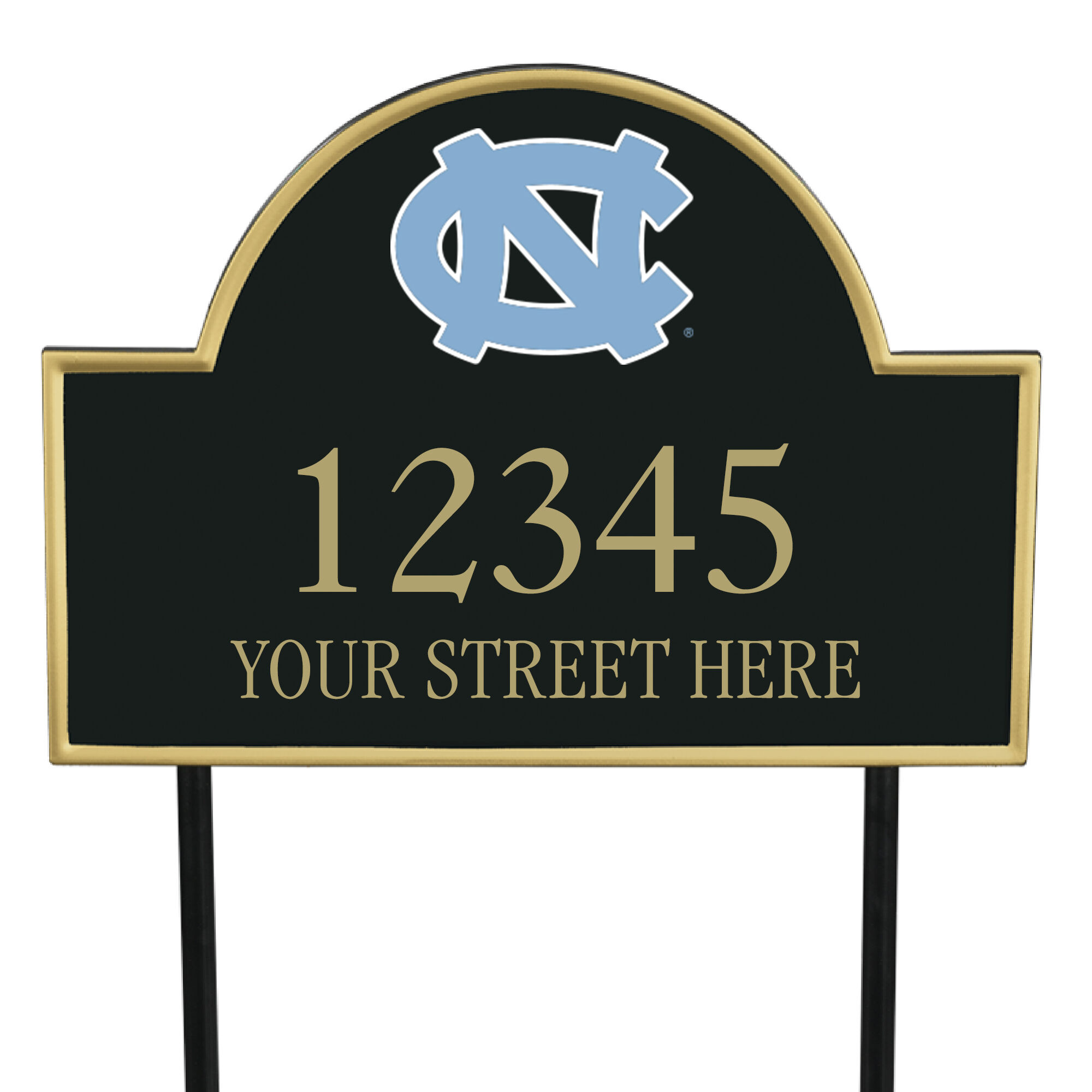 The College Personalized Address Plaque 5716 0384 b North Carolina