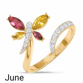 A Colorful Year Crystal Rings   Sizes 5 8 6115 001 7 6