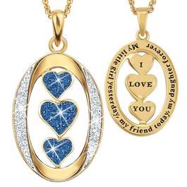 My Daughter I Love You Diamond Pendant 1136 001 3 9