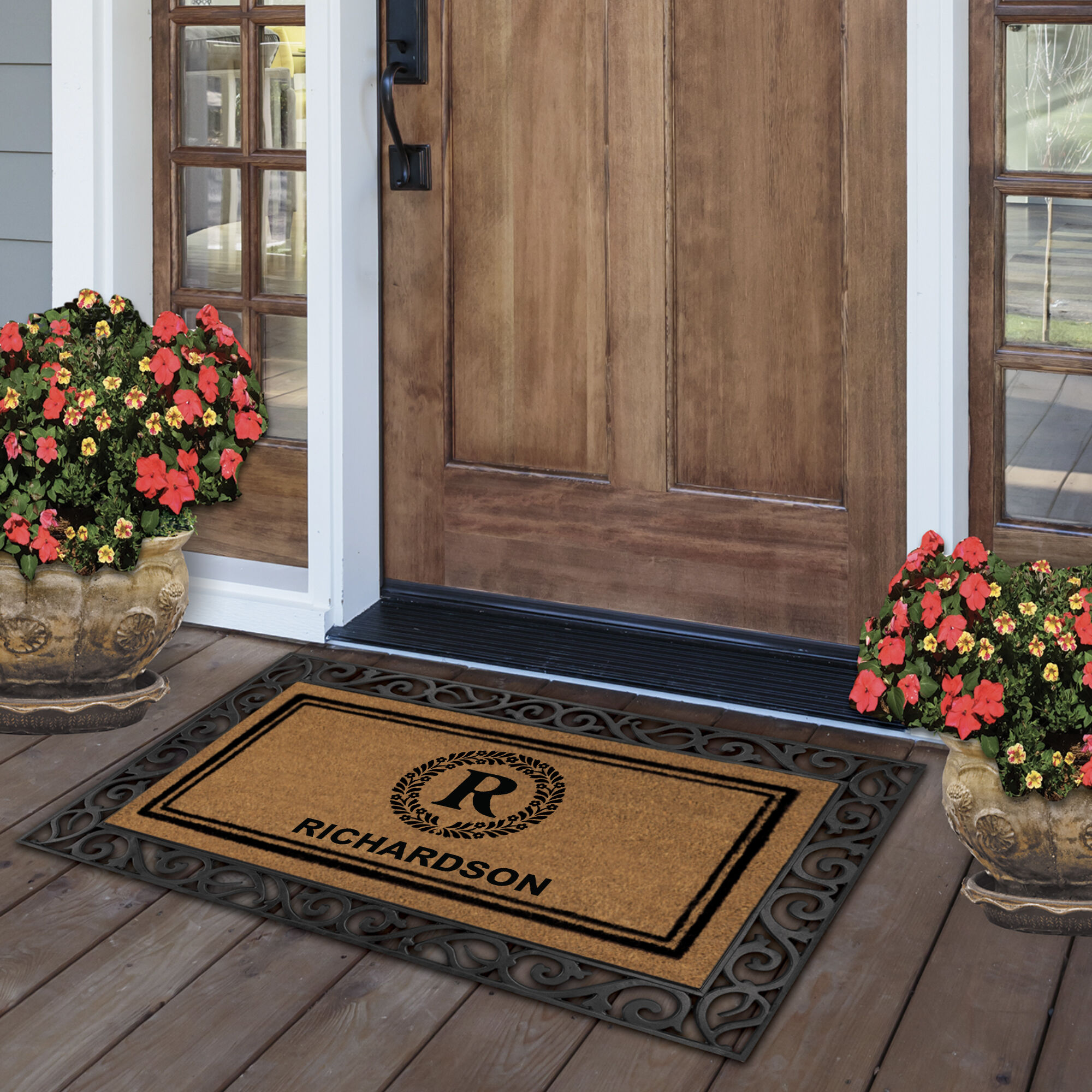 The Monogrammed Welcome Mat 6102 0012 b room