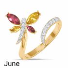 A Colorful Year Crystal Rings   Sizes 9 12 6115 004 1 5