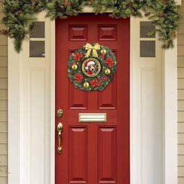 Happy Howlidays Personalized Lighted Christmas Wreath 1316 003 1 2