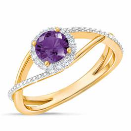 Birthstone  Diamond Ring 1099 001 8 2