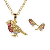 Golden Robin with FREE Matching Earrings 11797 0012 a main