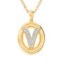 Diamond Initial Pendant 1250 0054 v pendant