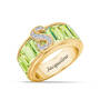 Personalized Birthstone Diamond Initial Ring 11033 0016 h august